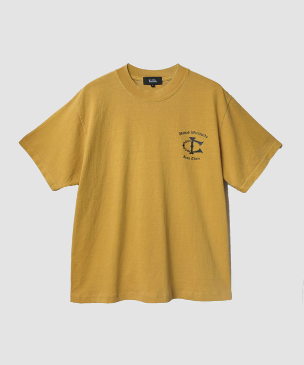 IRONCHAIN × BLUD  “UNITED WE STAND”  GARMENT DYE SS TEE